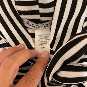 Women’s small Klassy girl black/white dress